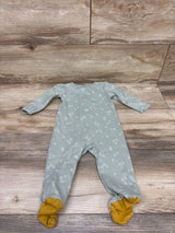Carter's Heart Print Sleeper Green sz 9m