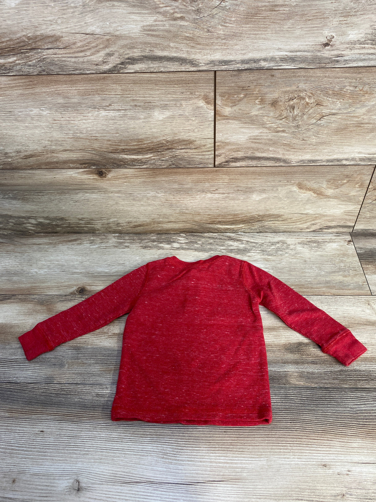 Jumping Beans Thermal Henley Shirt Red sz 18m