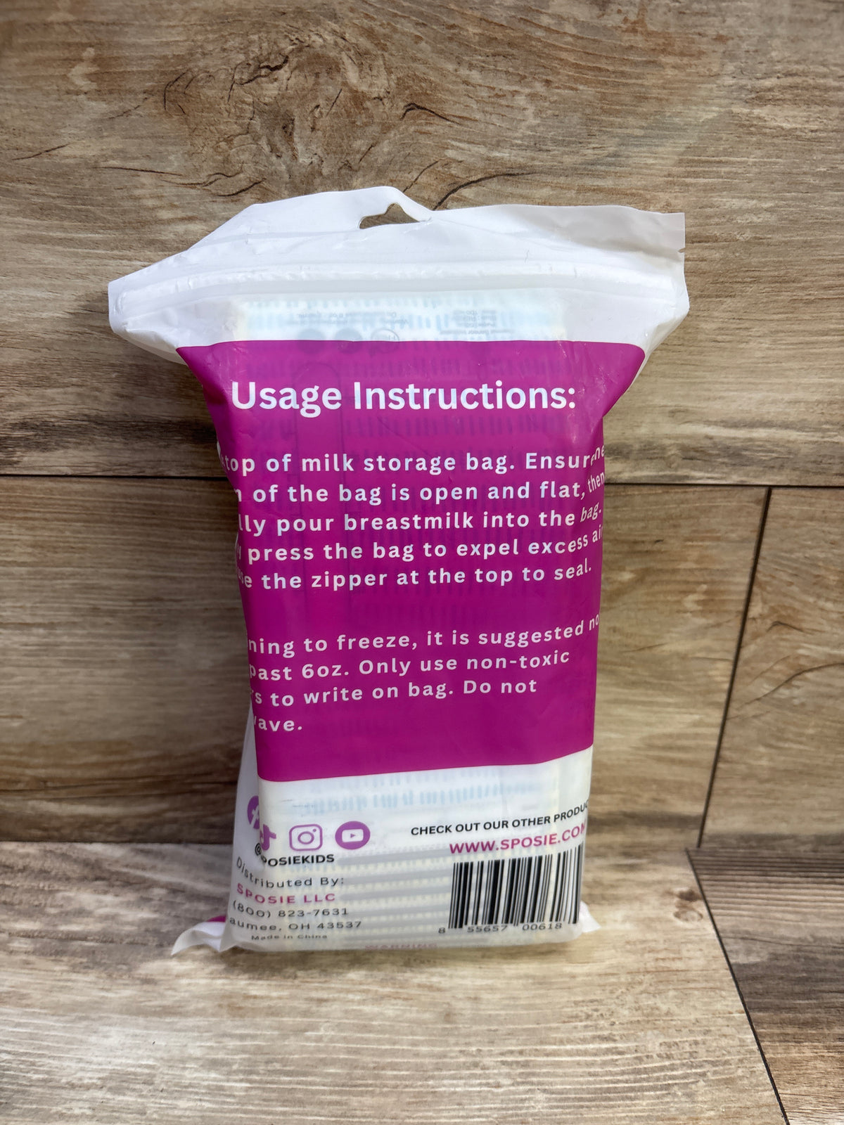 NEW Sposie 8oz Breastmilk Storage Bags 100ct