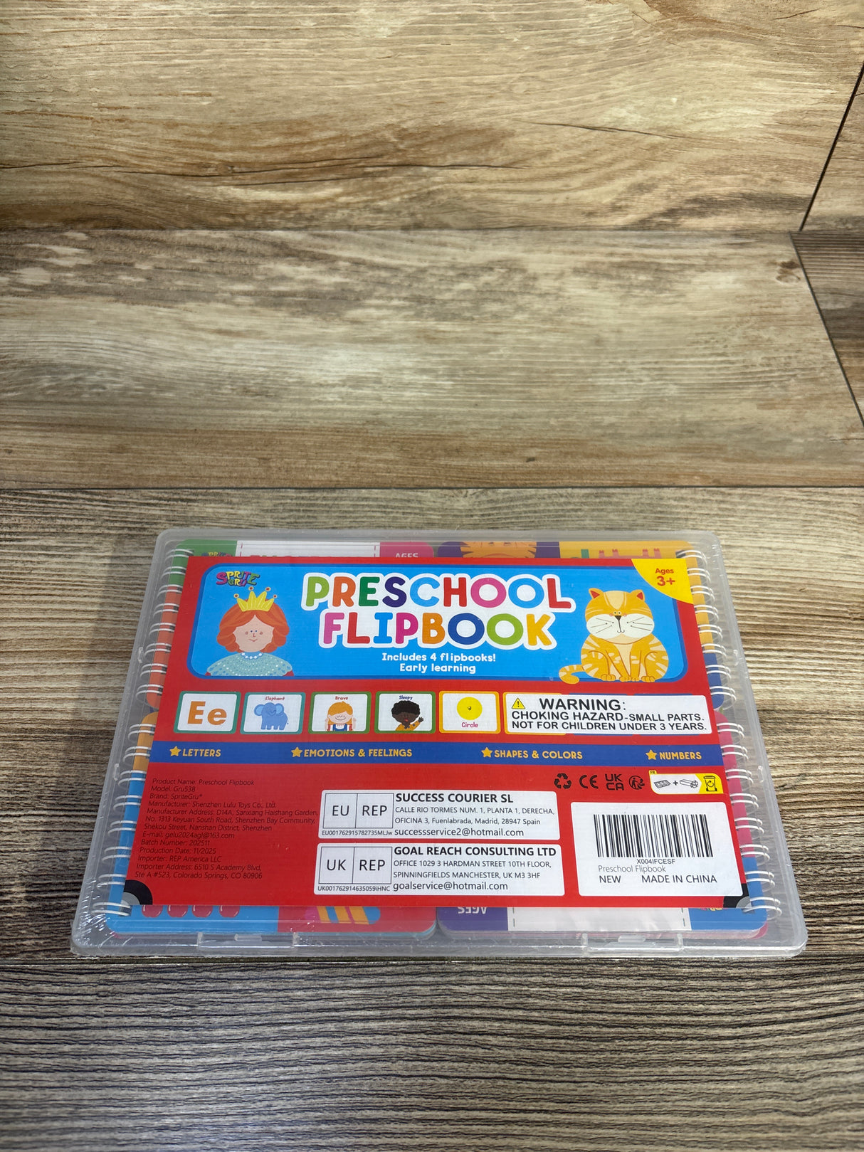 NEW SpriteGru 4pk Preschool Flipbooks