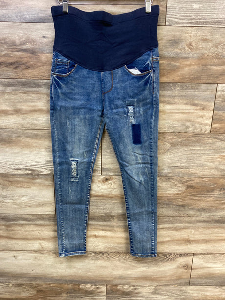 Full Panel Jeans Blue sz Medium - Me n Mommy To Be
