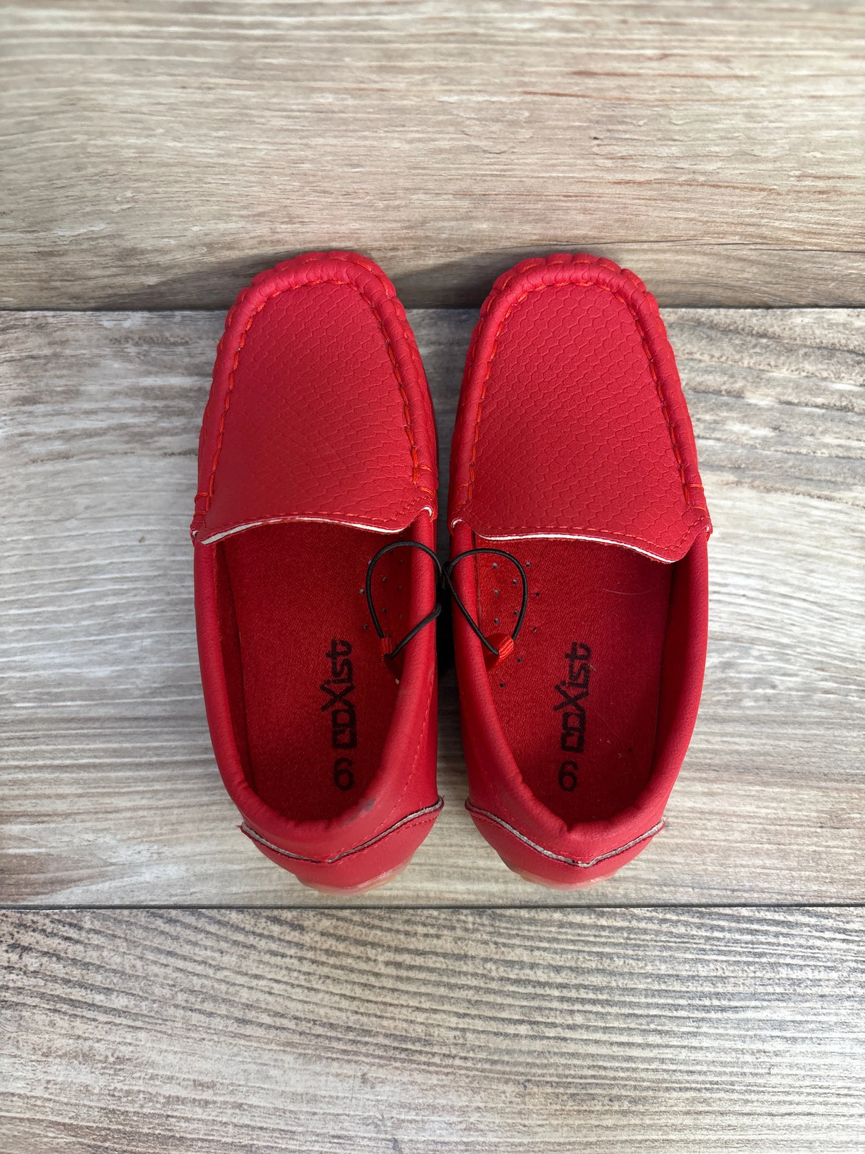 NEW coXist Red Leather Slip On Loafers sz 9c - Me n Mommy To Be