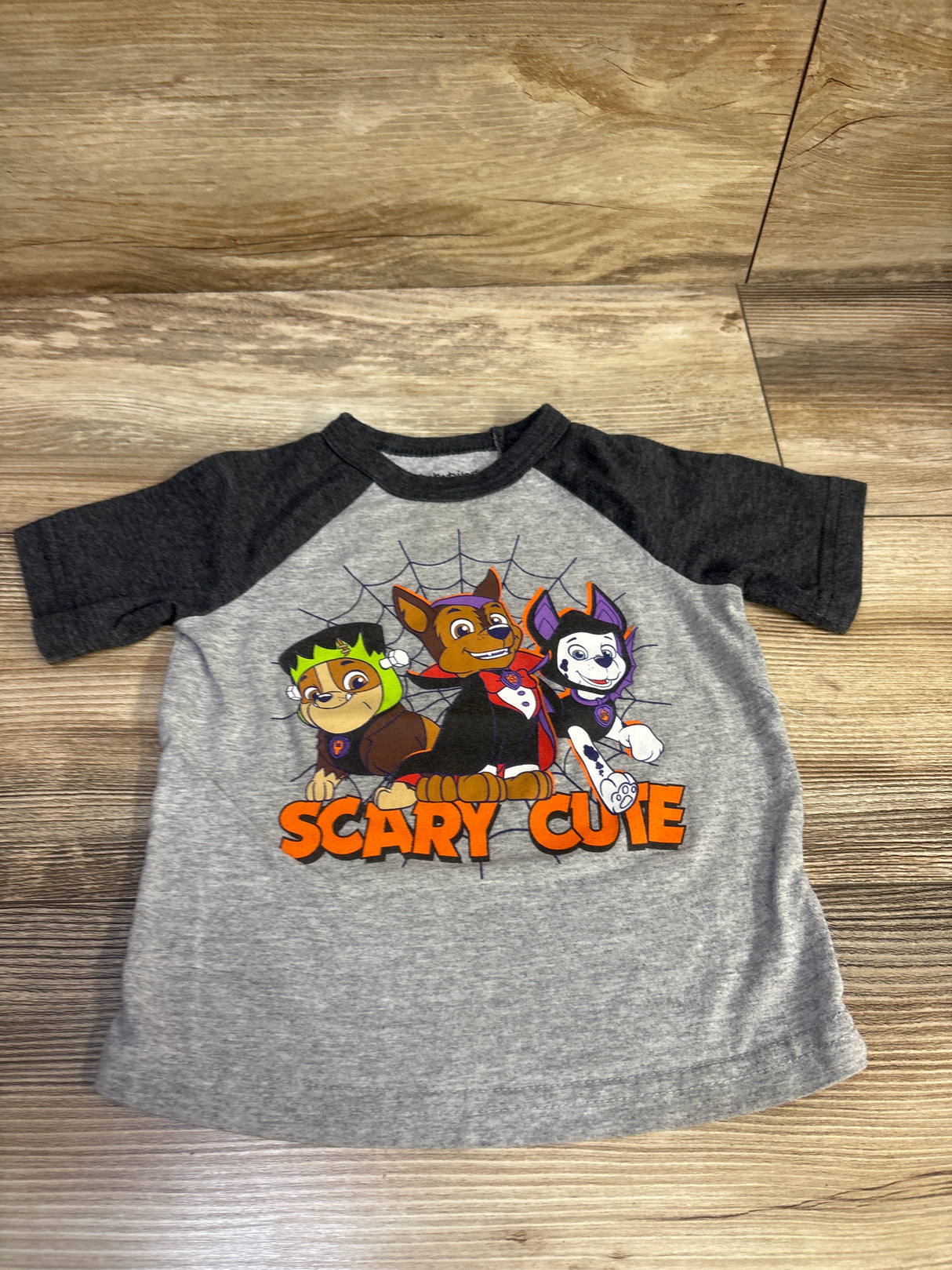 Jumping Beans x PAW Patrol Scary Cute! Halloween Shirt Grey sz 12m