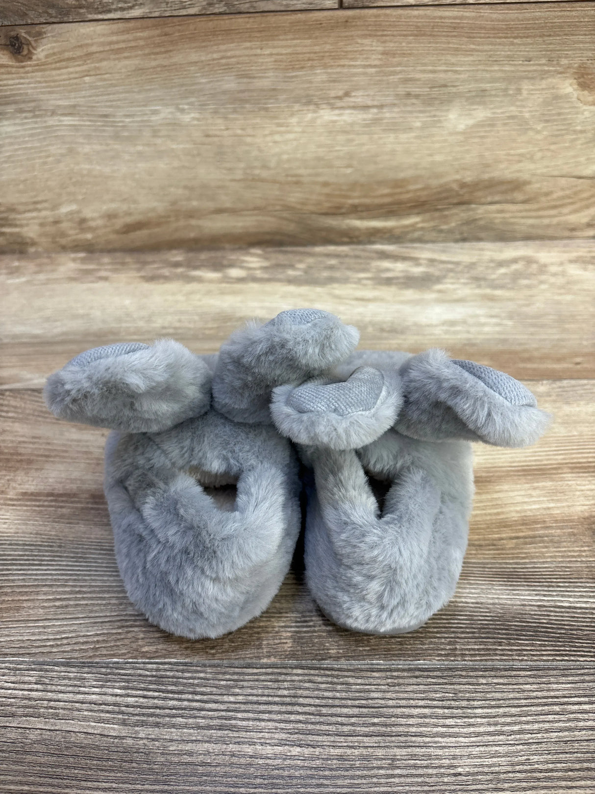 Splozh Plush Bunny Slippers Grey sz 5/6c