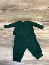 Ralph Lauren 2pc Holiday Polo Bear Sweatshirt & Joggers Green sz 6m