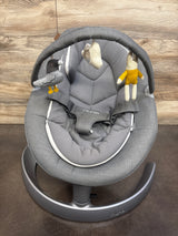 Nuna Leaf Grow Baby Swing with Toy Bar in Granite