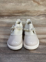 Aofany Pearl Princess Dress Shoes Beige sz 5/6c