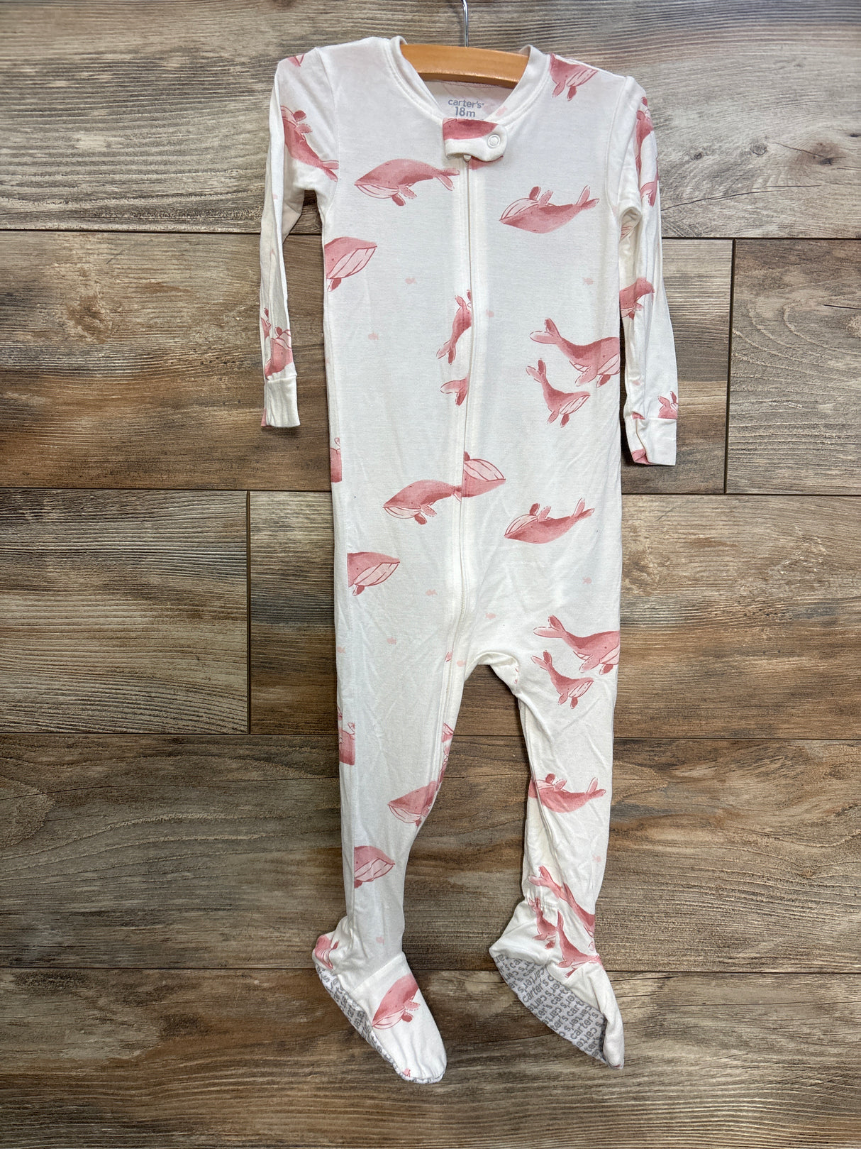 Carter's Whale Sleeper White sz 18m