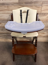 Abiie Beyond Junior High Chair in Mahogany/White