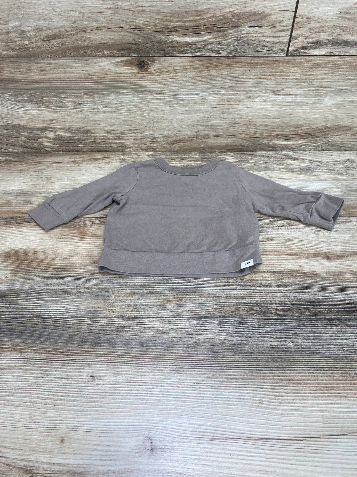 Baby Gap Long Sleeve Shirt Taupe sz 3-6m