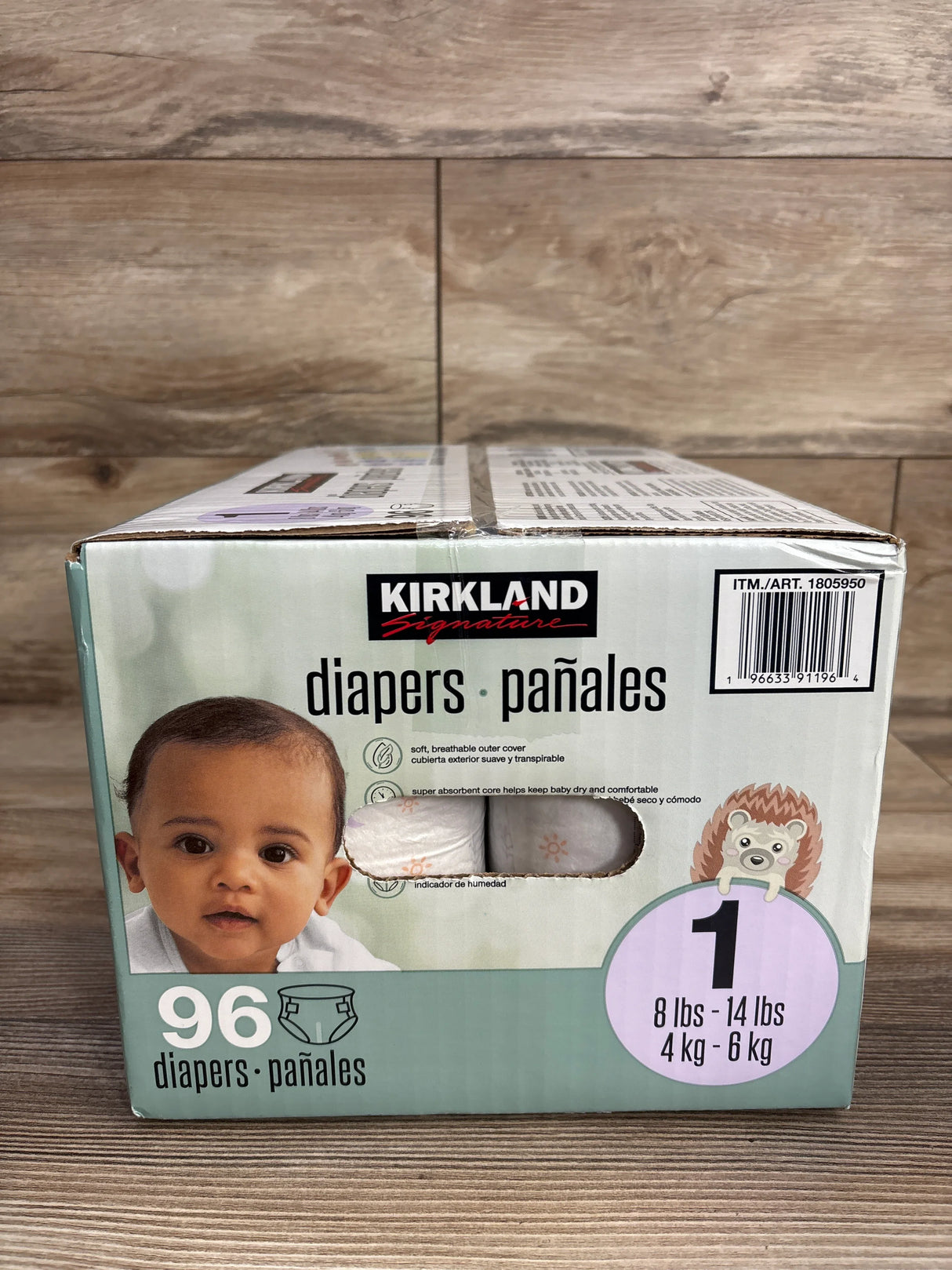 NEW Kirkland Signature Diapers, 96ct Size 1