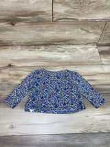 Baby Gap Floral Shirt Blue sz 12-18m