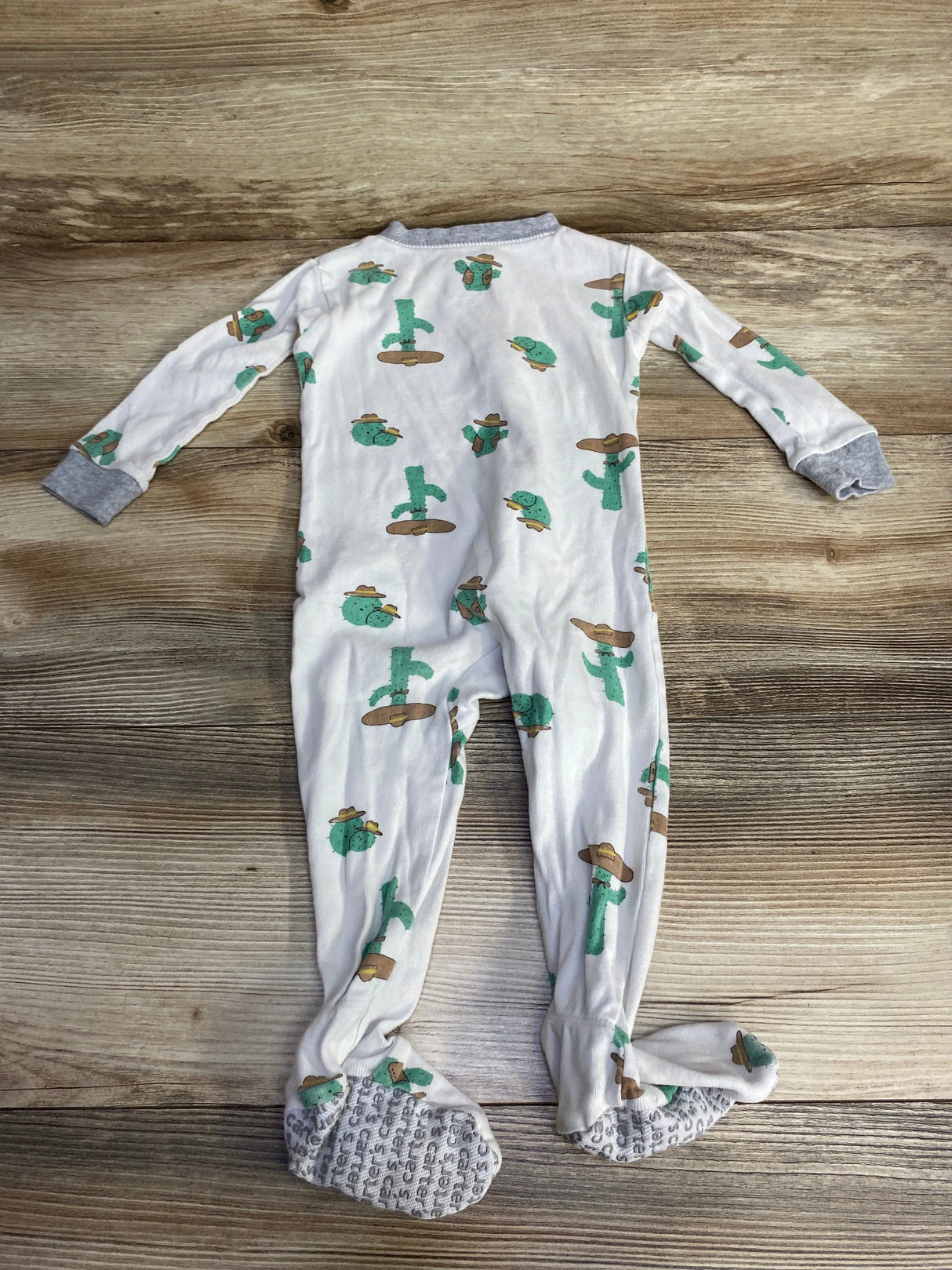 Carter's Cactus Print Sleeper White sz 12m - Me n Mommy To Be