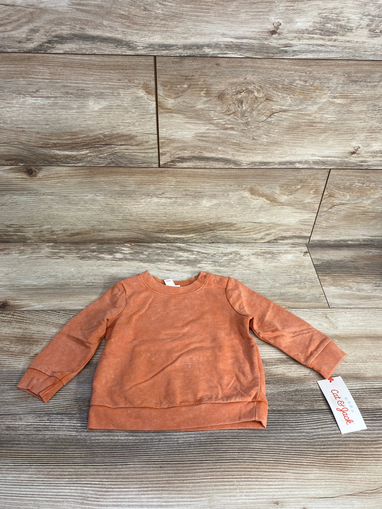 NEW Cat & Jack Sweatshirt Orange sz 3-6m