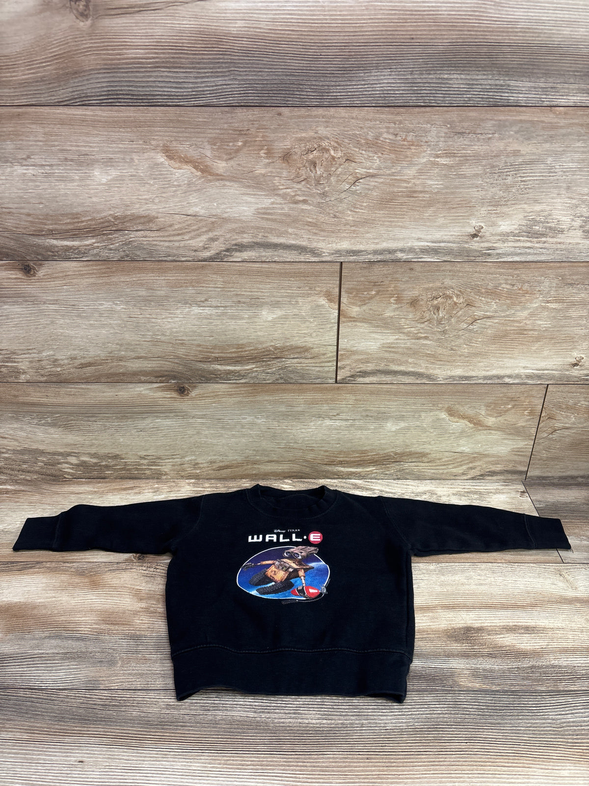 Disney Pixar Wall E Pullover Sweatshirt Black sz 2T