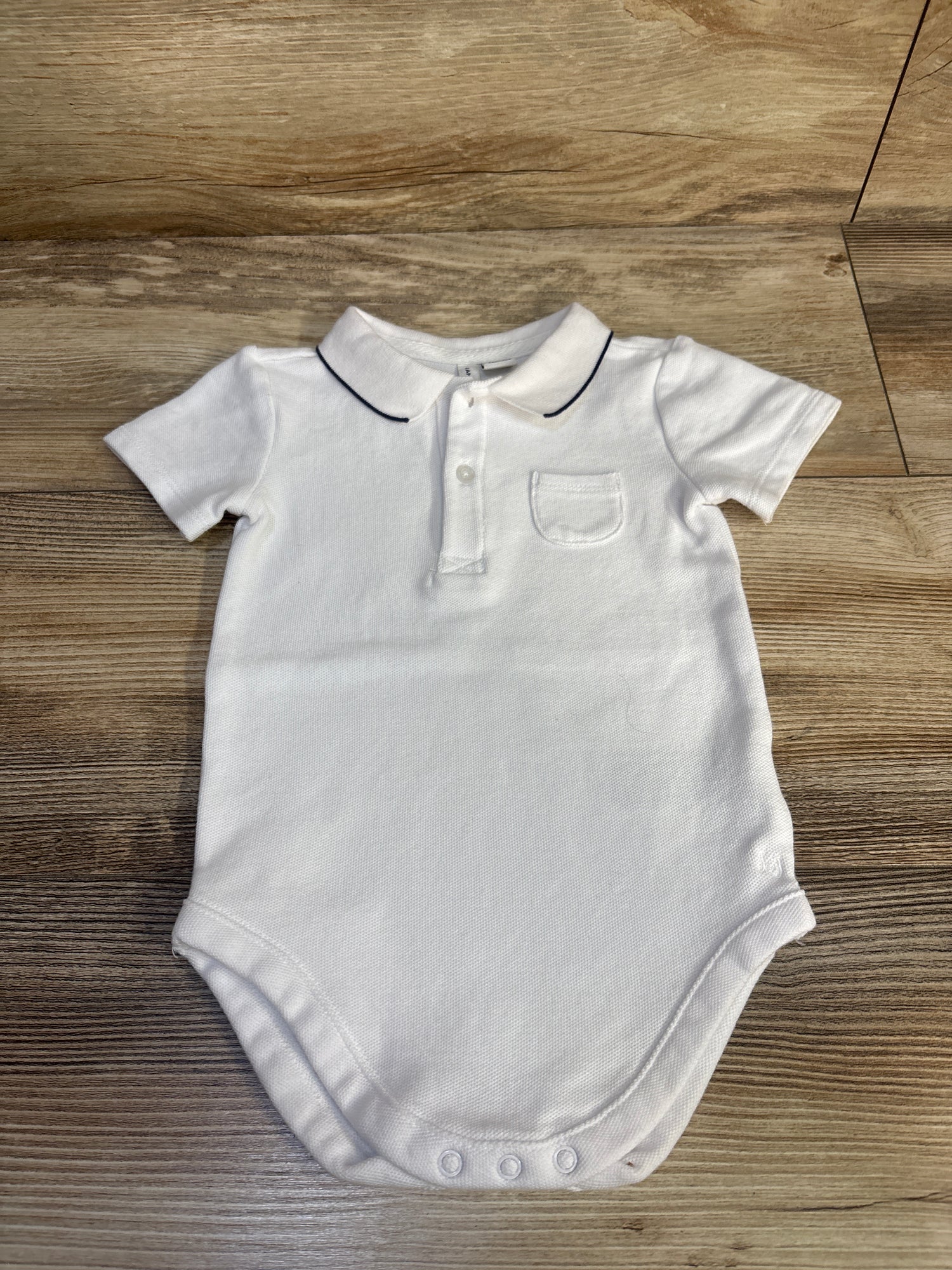 Janie & Jack Polo Bodysuit White sz 12-18m