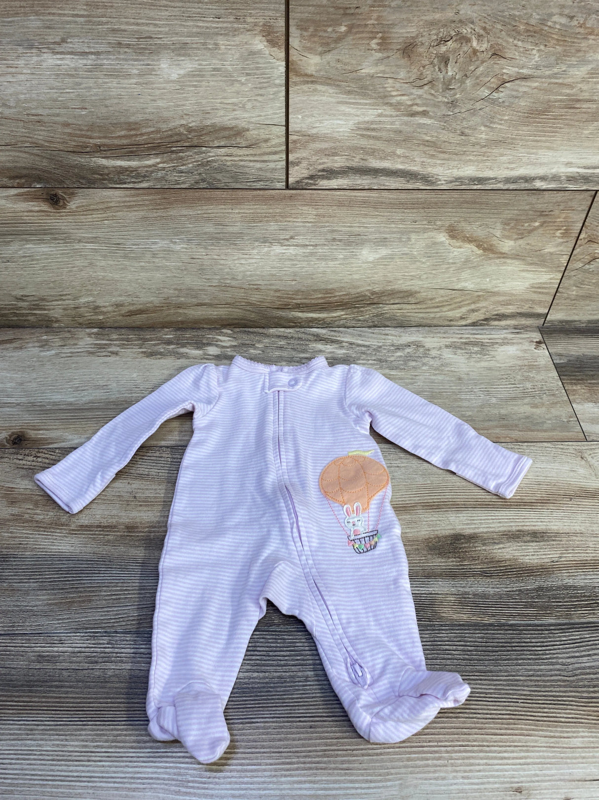 Carter's Striped Sleeper Purple sz Newborn