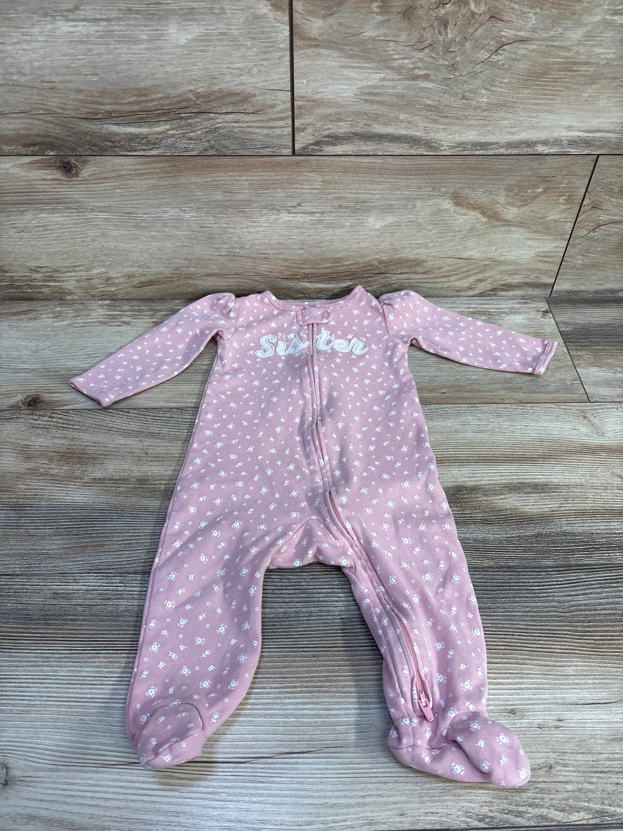 Carter's Little Sister Sleeper Pink sz 9m