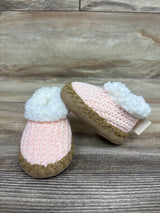 Bearpaw Knit Sherpa Booties Pink sz 1/2c