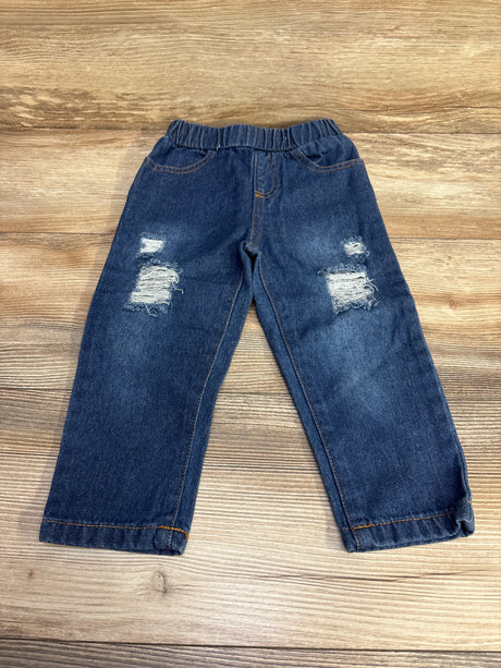 Distressed Denim Jeans Blue sz 18-24m - Me n Mommy To Be