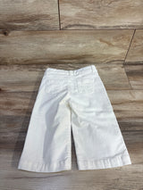 Janie & Jack Wide Leg Corduroy Pants White sz 18-24m