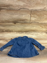 Baby Gap Denim Henley Top Blue sz 12-18m