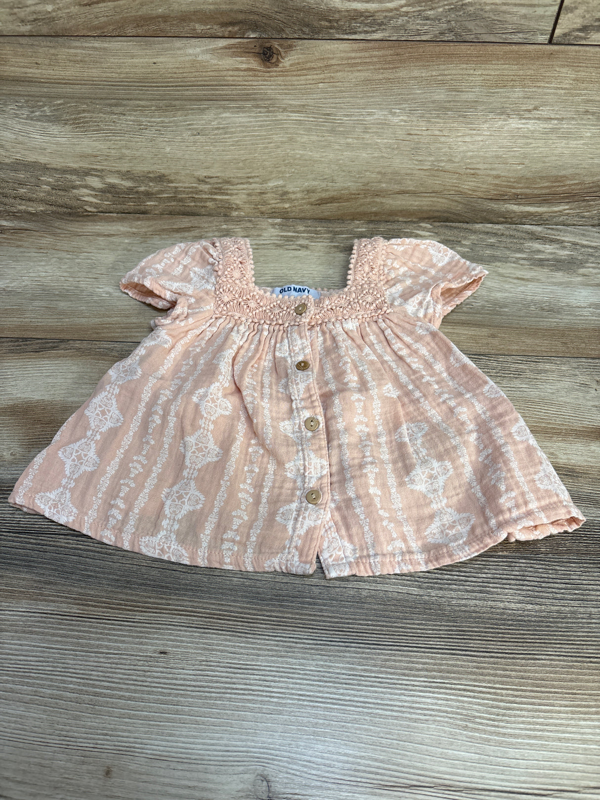 Old Navy Button Front Shirt Pink sz 2T