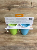 NEW Munchkin Miracle 360 Cup 7oz Green/Blue 2pk