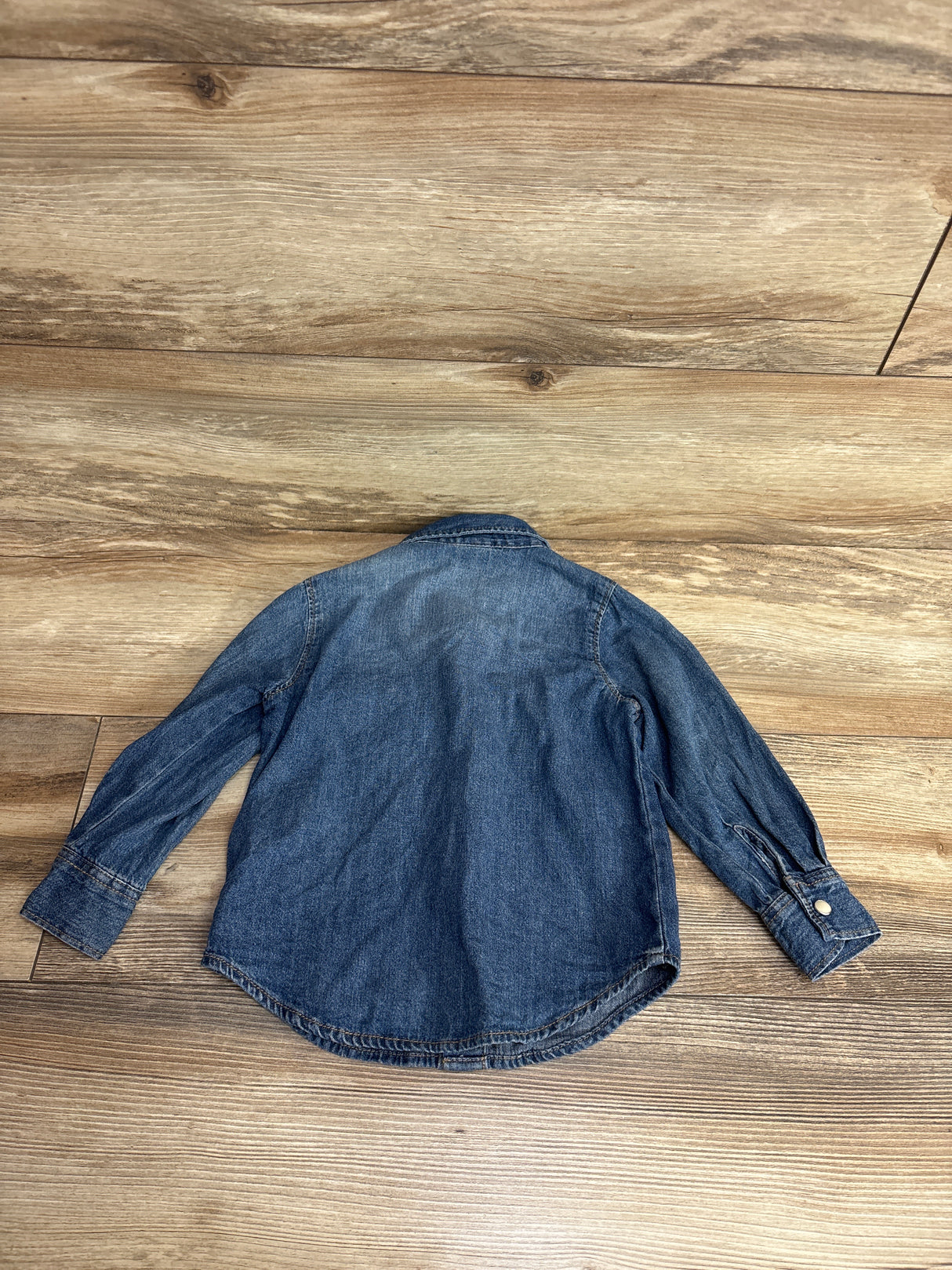 Old Navy Pearl Snap Buttons Blue sz 2T