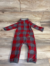 Carter's Fleece Coverall Red sz 12m