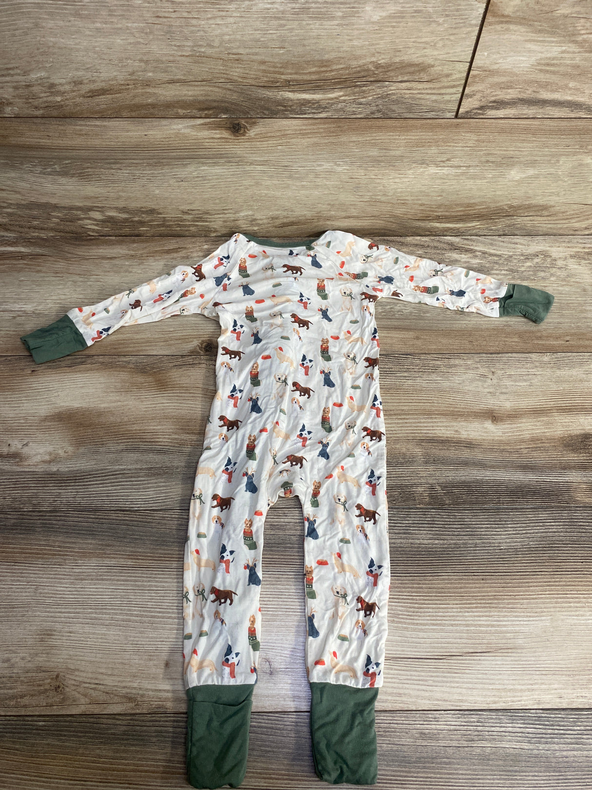 Tullabee Festive Pups Sleeper White sz 6-12m