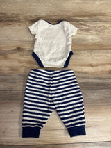 Baby Essentials 2pc I Stole Mama's Heart Bodysuit Set Ivory sz 3m