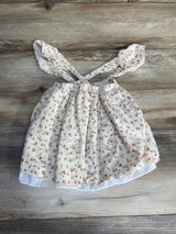 Pippa & Julie Floral Skirt Cream sz 5T