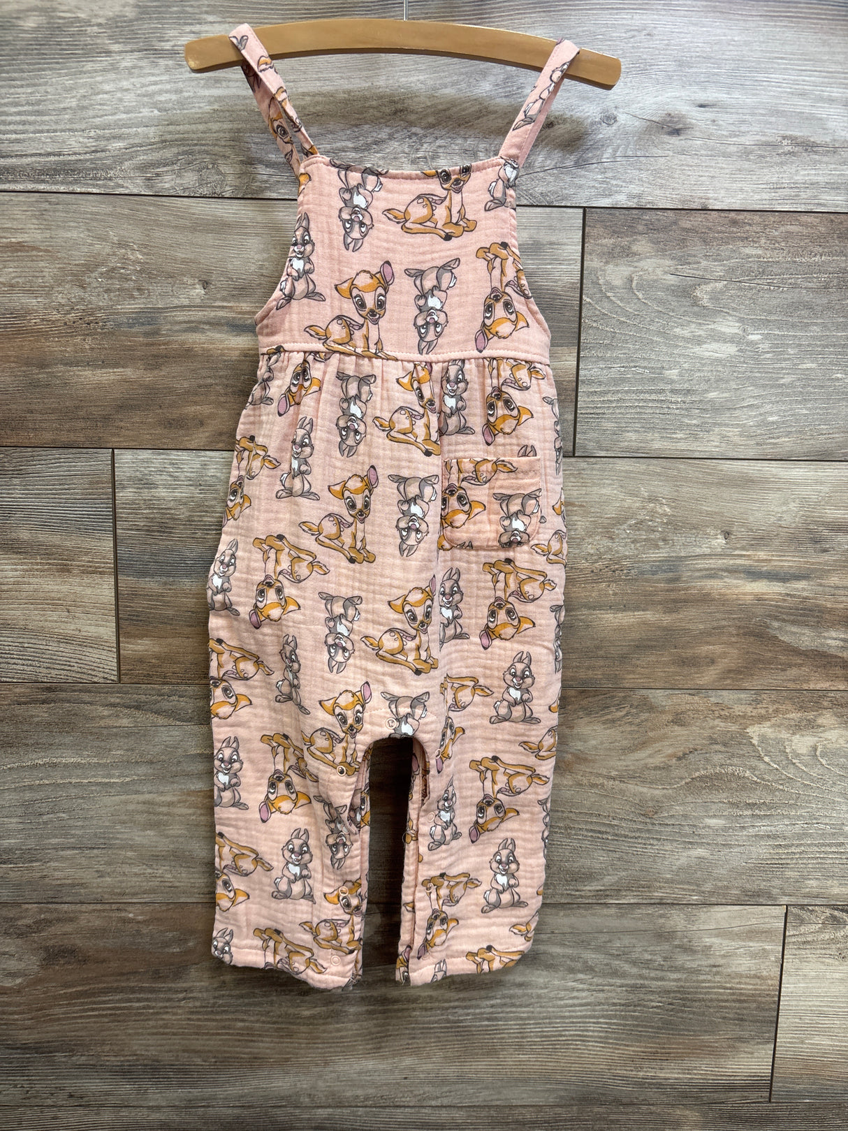 Disney Baby Bambi Gauze Jumpsuit Peach sz 24m