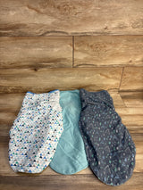Swaddle Me 3pk Swaddle Wrap Blue 3-6m