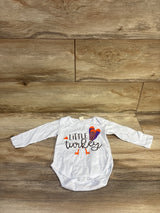SVG Little Turkey Long Sleeve Bodysuit White sz 6-9m