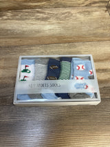 NEW Mud Pie Sports Socks 5pk sz 0-12m