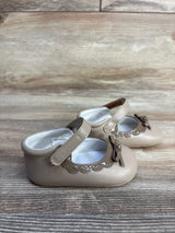 Mayoral Soft Sole Dressy Mary Jane Flats Taupe sz 4c
