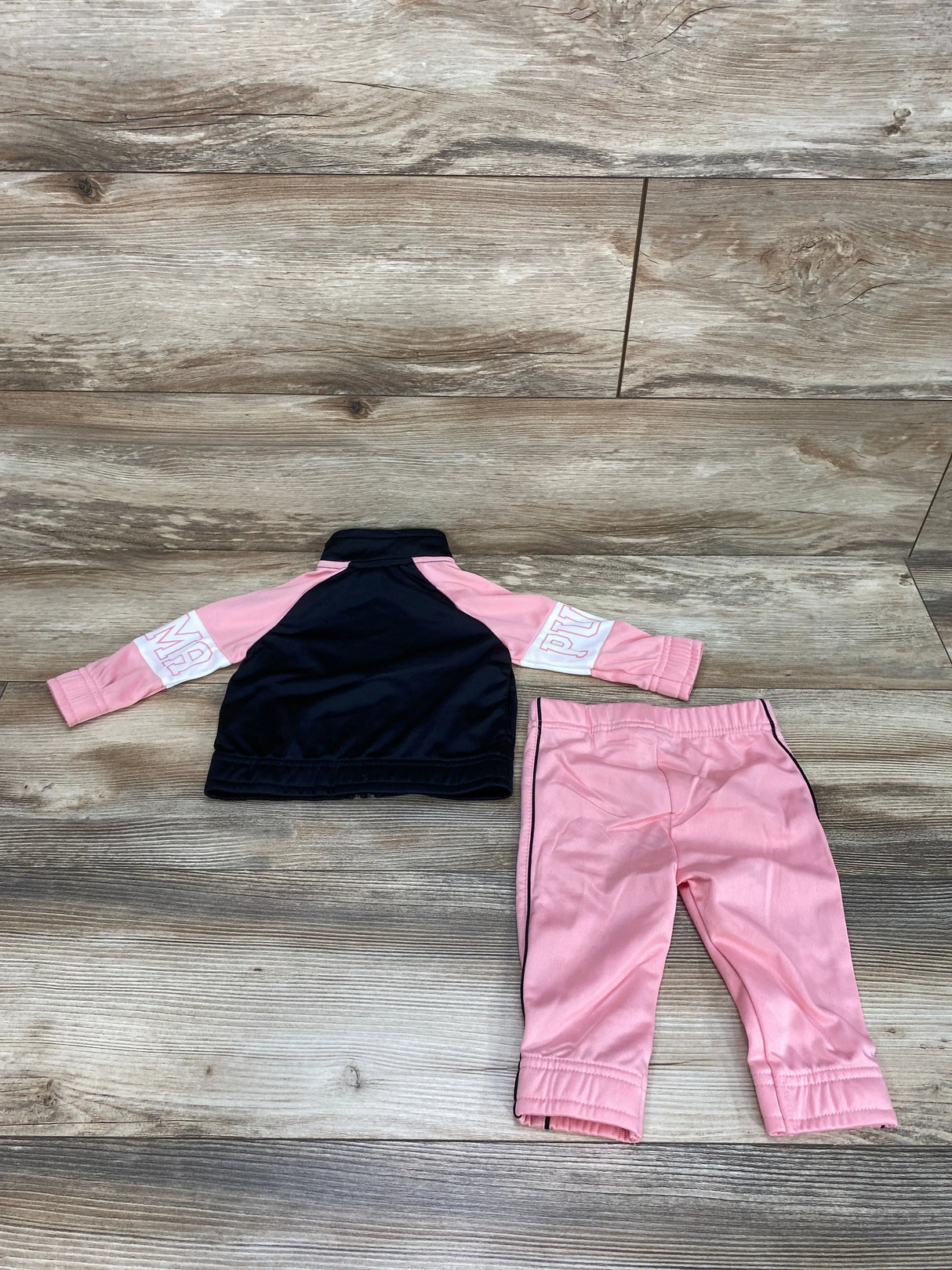 NEW Puma 2pc Tracksuit Pink/Black sz 3-6m