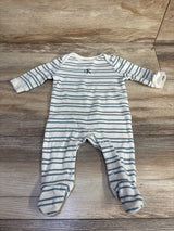 Calvin Klein Striped Footed Coverall White sz 0-3m
