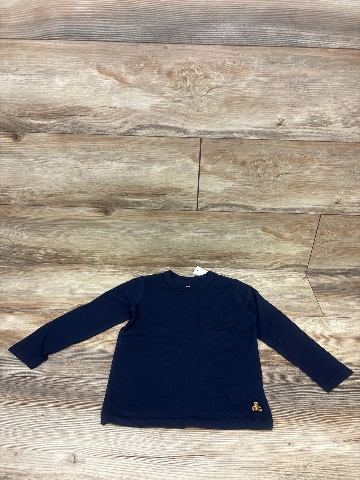 NEW Baby Gap Long Sleeve Pocket Shirt Navy sz 4T