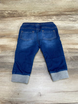 Cat & Jack Drawstring Jogger Jeans Blue sz 12m