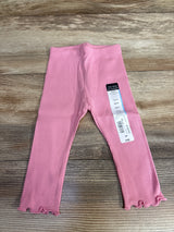 NEW Okie Dokie Ribbed Sea Pink Leggings sz 6m