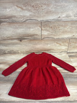 Cat & Jack Knit Long Sleeve Dress Red sz 3T