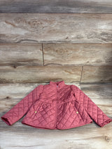 Janie & Jack Quilted Peplum Barn Jacket Pink sz 3-4T