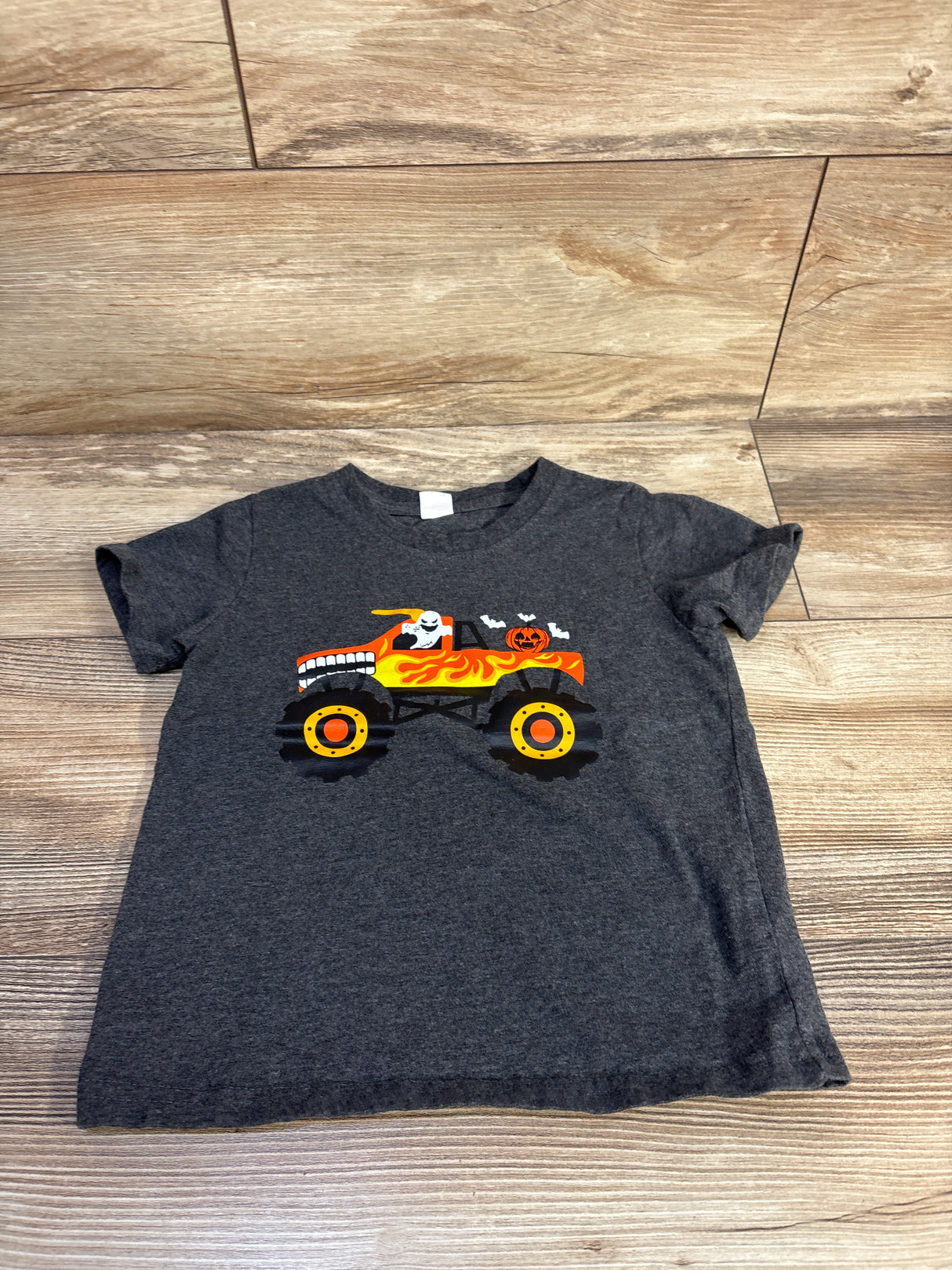Halloween Monster Truck Shirt Grey sz 3T