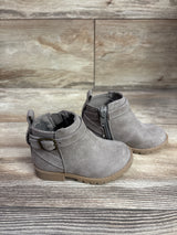 Old Navy Faux-Suede Buckle Side Zip Bootie Tan sz 5c