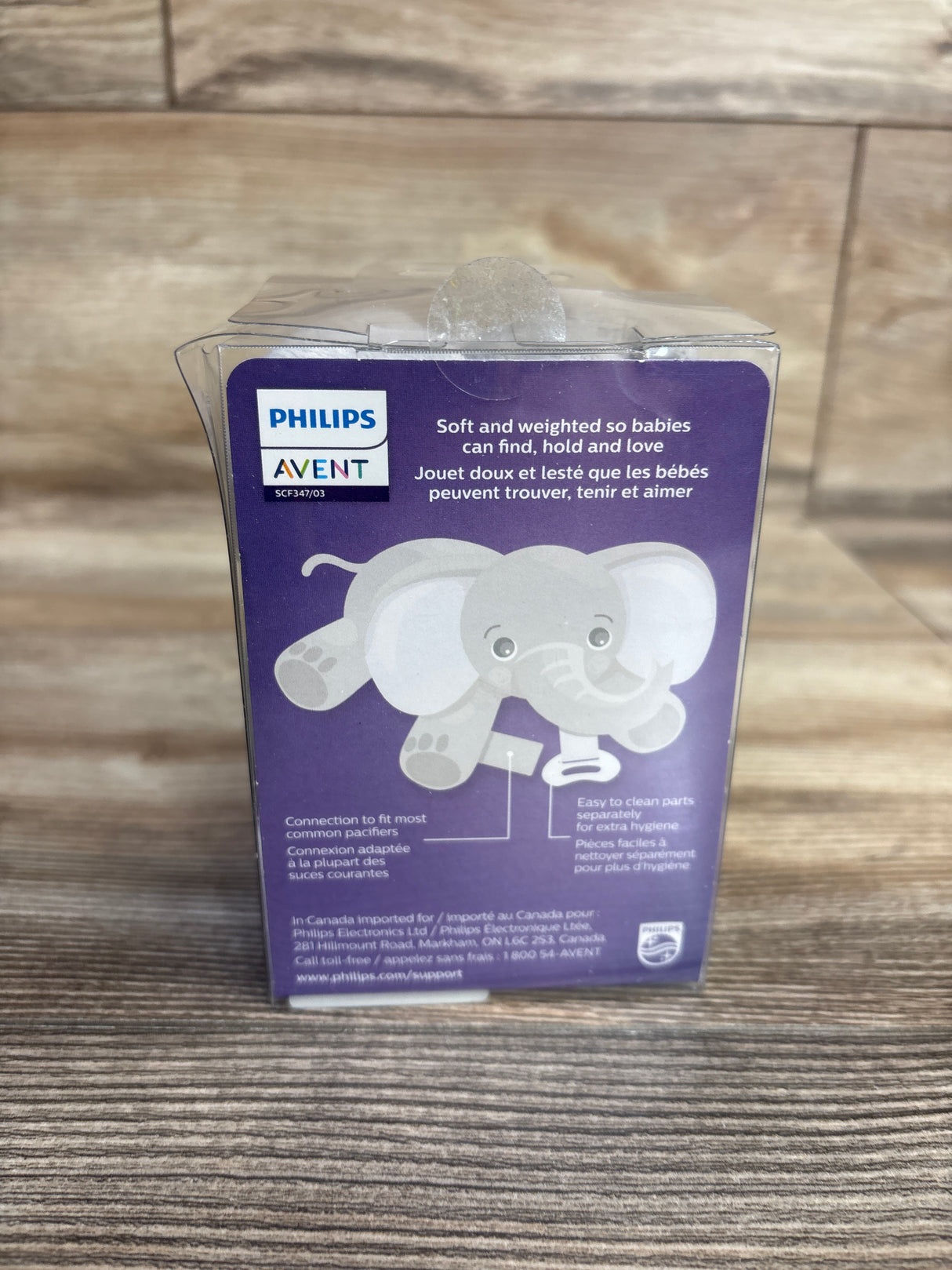 NEW Philips Avent Soothie Snuggle Elephant 0m+