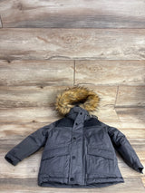 NEW Ben Sherman Hooded Parka with Faux-Fur Trim Grey sz 3T