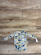 NEW Old Navy Long Sleeve Dinosaur Bodysuit Tan sz 3-6m